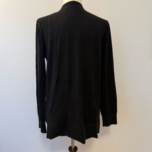 MICHAEL Michael Kors Women's Black Cardigan Sweater XL Long Sleeve V-Neck - Picture 2 of 4